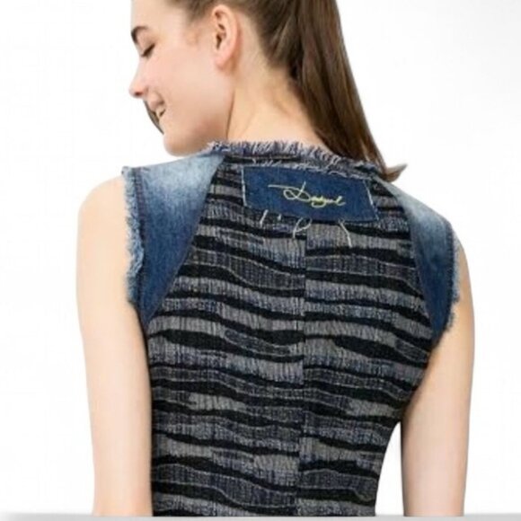 Desigual Cherize Stylized Denim Mini Dress - Picture 3 of 15